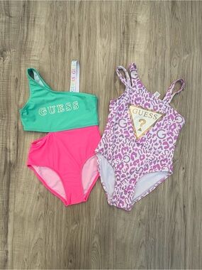Guess Kids two colorful girls' swimsuits